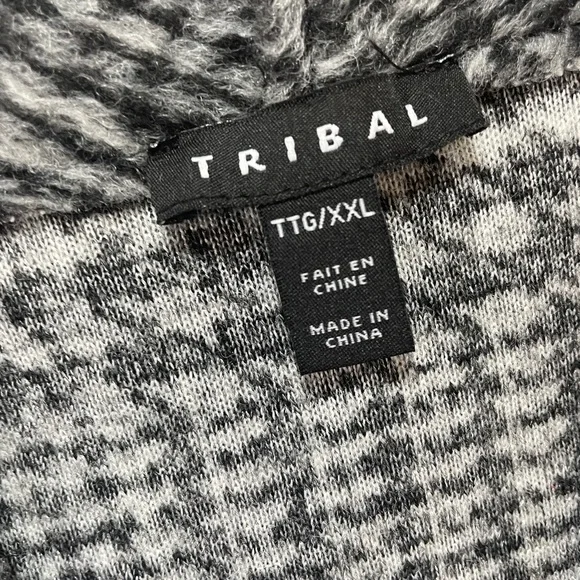 Black Gray Plaid Long Vest Plus Size XXL - Picture 9 of 12